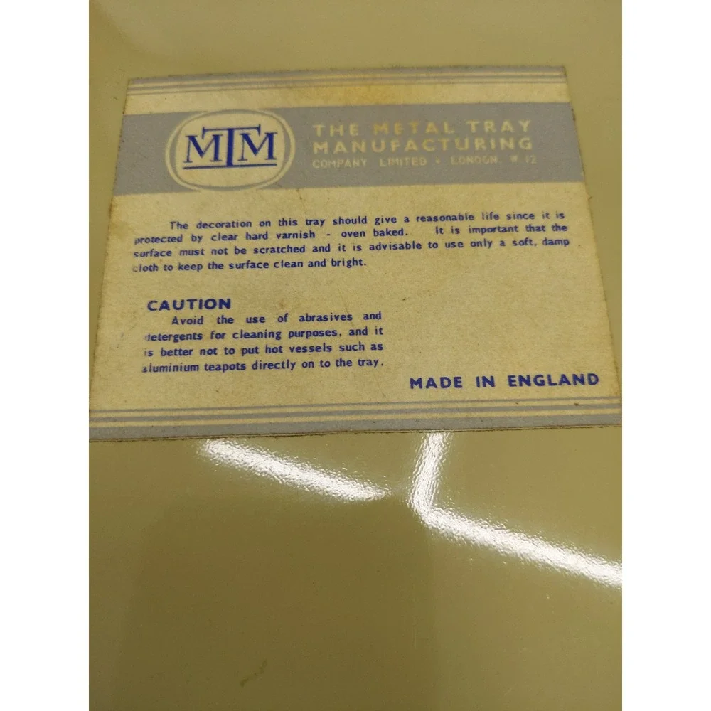 The Metal Tray Manufacturing Company Limited vintage round